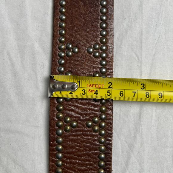 Banana Republic Studded Small 116872 Leather Belt Women's 35.3" - Picture 7 of 8